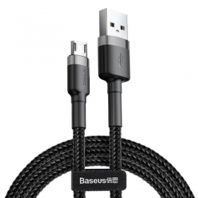 USB-kabel Baseus Cafule USB-C 2.0m 2.0A (grijs-zwart) CATKLF-CG1