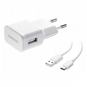 Lader origineel Samsung EP-TA200NWE 15W + Type-C kabel wit