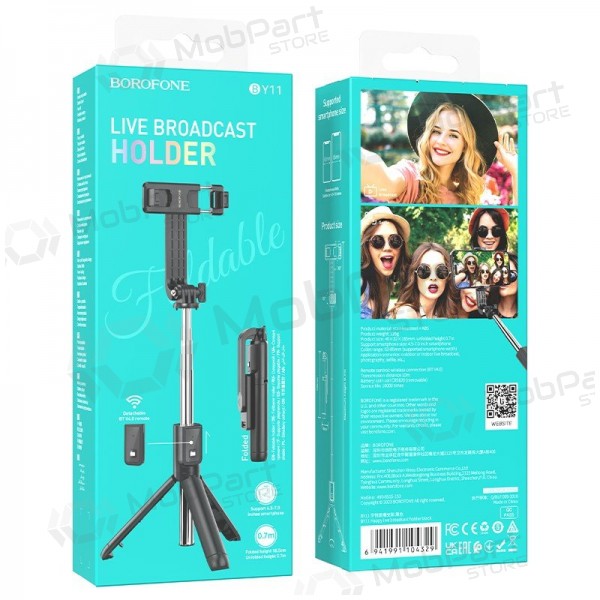 Selfiestick Borofone BY11 zwart