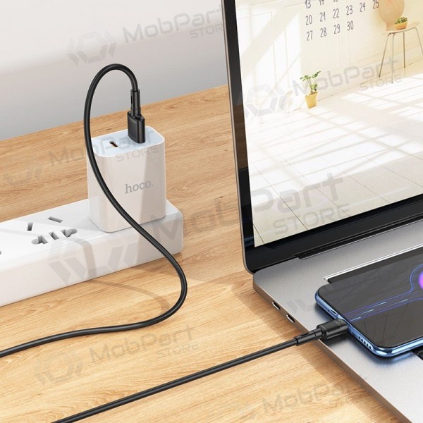 USB kabel Hoco X83 USB-A to MicroUSB 1.0m zwart