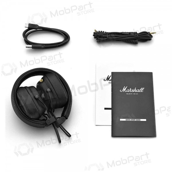 Draadloze hoofdtelefoon met microfoon Marshall Major IV Bluetooth zwart