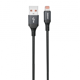Lightning-kabel Dudao L3SL USB-A naar Lightning 1.2 m 3 A zwart