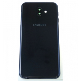 Samsung J610 Galaxy J6+ 2018 achterkant batterijdeksel (zwart) (gebruikt grade C, origineel)