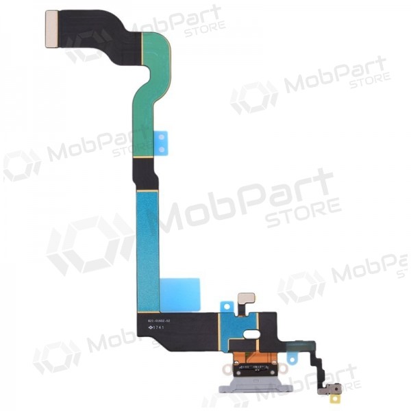 Apple iPhone X Oplaadpoort en Microfoon Flexkabel (Zilver)