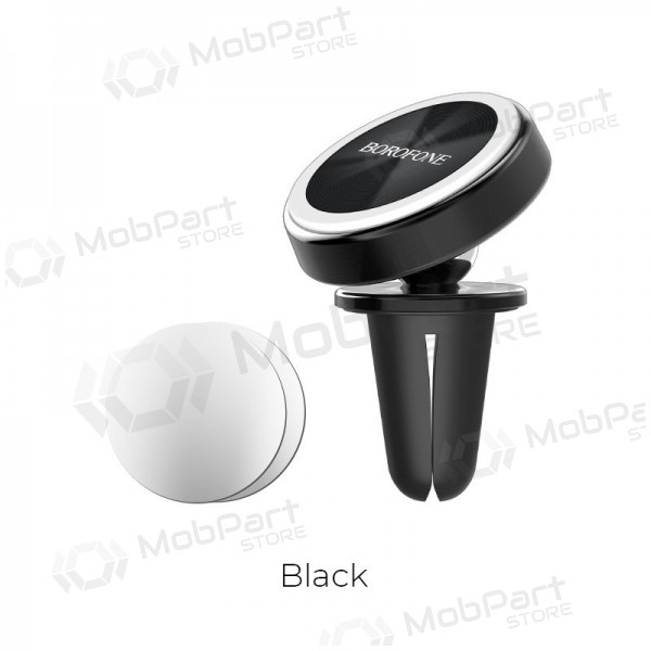 Universele autotelefoonhouder Borofone BH6, magnetisch, voor in het ventilatierooster, zwart