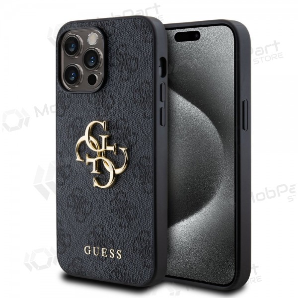 Apple iPhone 14 Pro Max hoesje - Guess PU 4G Metal Logo (grijs)