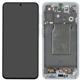 Samsung Galaxy A57 5G scherm (lichtblauw) (met frame) (Premium)