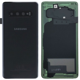 Samsung G973 Galaxy S10 achterkant zwart (Prism Black) (gebruikt grade C, origineel)