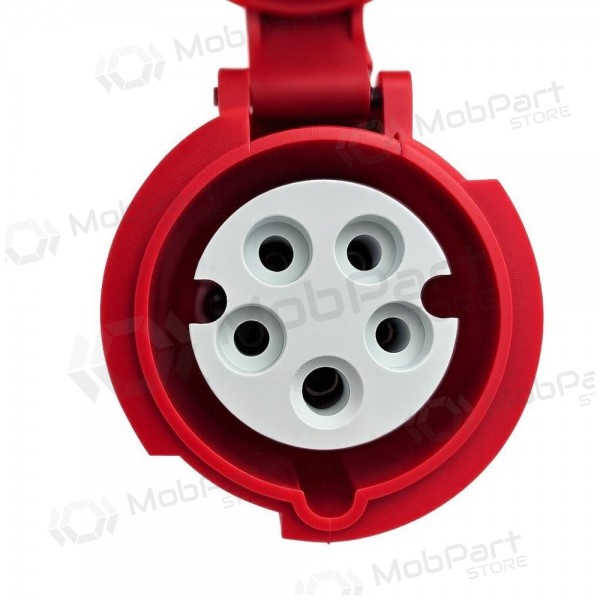 Adapter Reach CEE 16A 400 V naar 220 V Schuko zwart