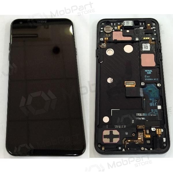 LG Q7 / Q7+ LMQ610 / Q610MA / Q610TA scherm (Purper) (met een frame) (service pack) (origineel)