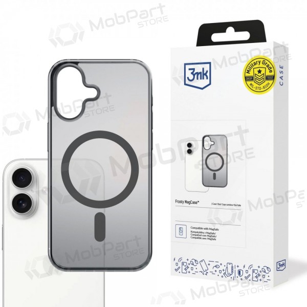 Apple iPhone 17 hoesje - 3mk Frosty MagCase (zwart)