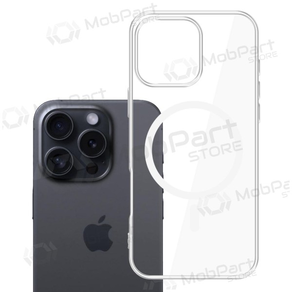 Apple iPhone 16 Pro hoesje - 3MK Clear MagCase (transparant)