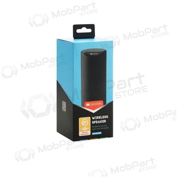 Bluetooth draagbare luidspreker CANYON CNS-CBTSP5 (MicroSD, AUX, BT V5.0, 1200mAh) (zwart)