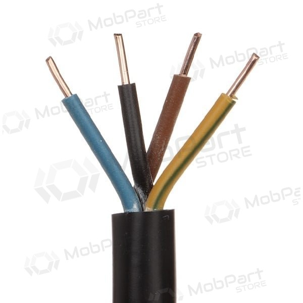 Flexibele koperen kabel Lietkabelis OMY H03VV-F 4x0.5 mm² 100 m rol