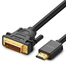 HDMI-kabel Ugreen HD106 HDMI naar DVI 24+1 1.5 m bidirectioneel zwart