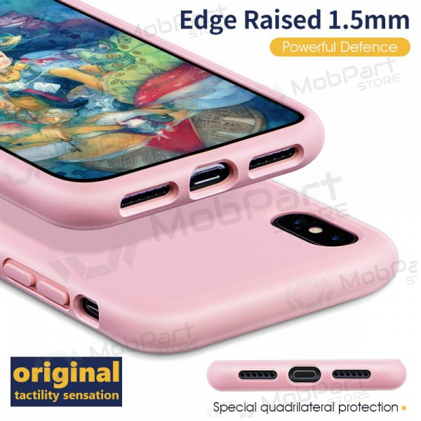 Apple iPhone 11 hoesje - Liquid Silicone - 1.5mm (roze)