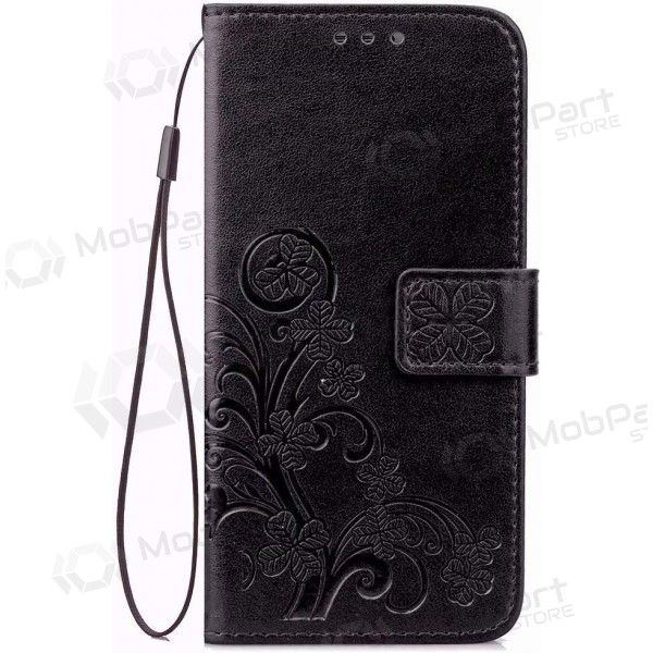 Samsung Galaxy A13 5G, A04 hoesje -Flower Book- (zwart)