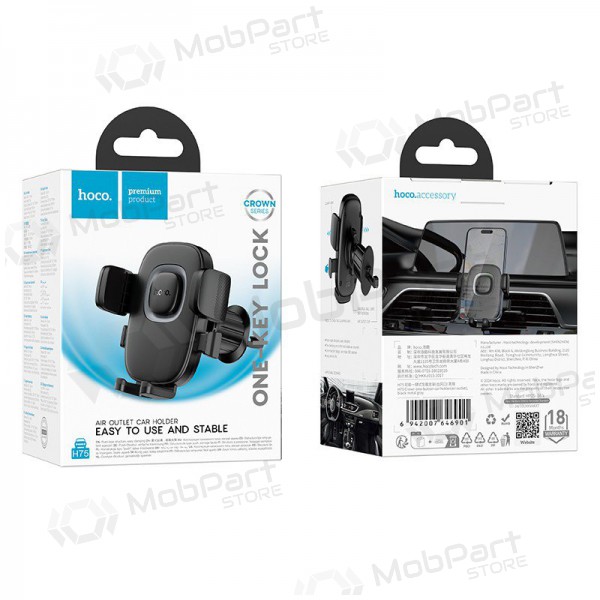 Autotelefoonhouder Hoco H75 (luchtrooster) zwart