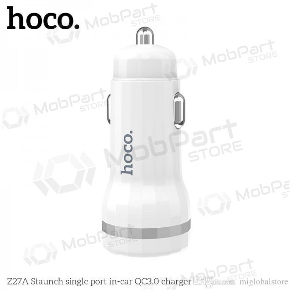 Lader automobilinis Hoco Z27A Staunch Quick Charge 3.0 (3.1A) (wit)