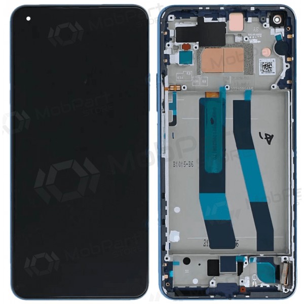 Xiaomi 11 Lite 5G NE scherm (blauw) (inclusief frame) (origineel)