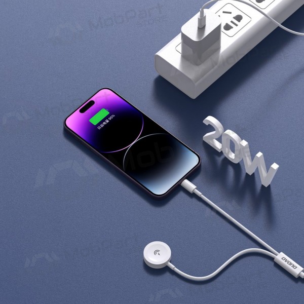 USB-C kabel Dudao A12MAX-2in1 USB-C naar iWatch / Lightning 1.2 m