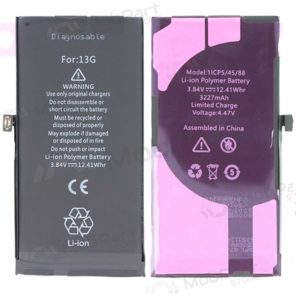 Apple iPhone 13 batterij, accu (No Pop-Up) (Premium)