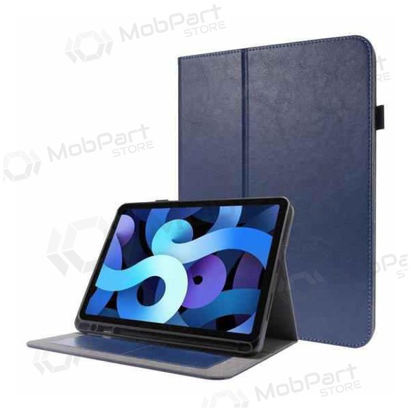 Lenovo Tab M10 5G 10.6 Hoesje 'Folding Leather' Donkerblauw