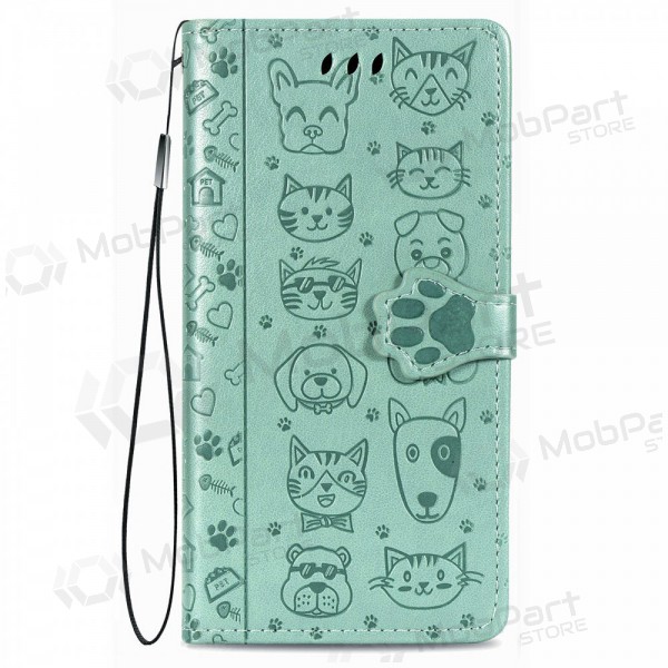 Samsung Galaxy A35 hoesje "Cat-Dog" (groen)