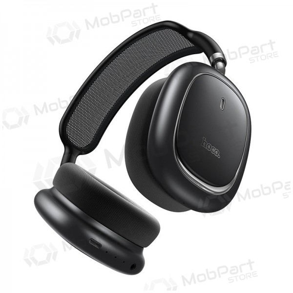 Draadloze hoofdtelefoon met microfoon Hoco W68 ANC Bluetooth zwart