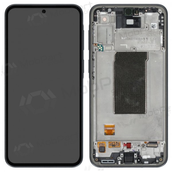 Samsung Galaxy A37 5G scherm (donkergrijs) (met frame) (origineel)