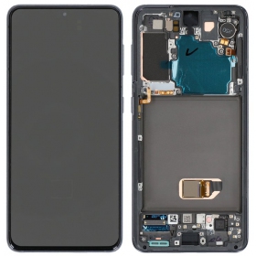 Samsung Galaxy S21 5G scherm (grijs) (met frame) (origineel)