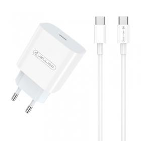 Lader Jellico AK180 20W USB-C + USB-C to USB-C cable 1.0m wit