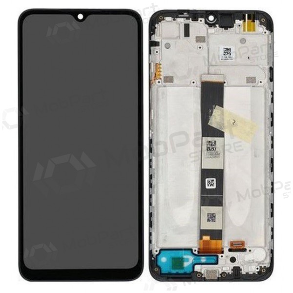 Xiaomi Redmi 9AT scherm (zwart) (met een frame) (service pack) (origineel)