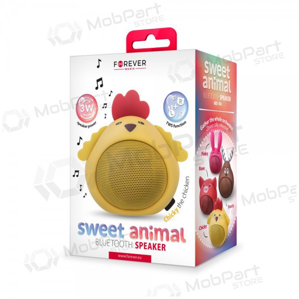 Bluetooth draagbare topspeaker Forever Sweet Animal Chicken Chicky ABS-100