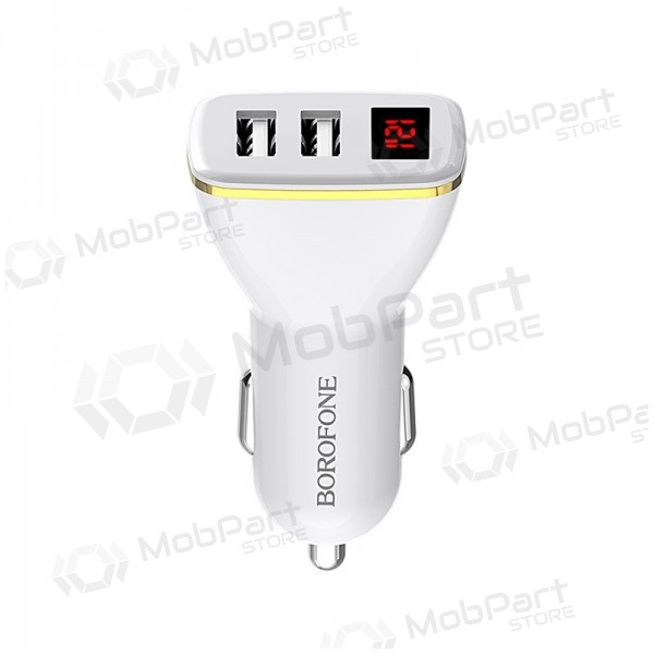 Lader automobilinis Borofone BZ11 x 2 USB (2.1A) (zwart)