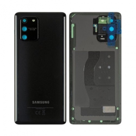 Samsung G770 Galaxy S10 Lite batterijklep achterkant (zwart) (gebruikt, grade C, origineel)