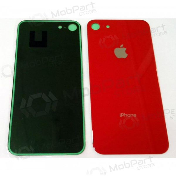 Apple iPhone 8 Achterkant Batterij Cover (rood) (met groter cameragat)