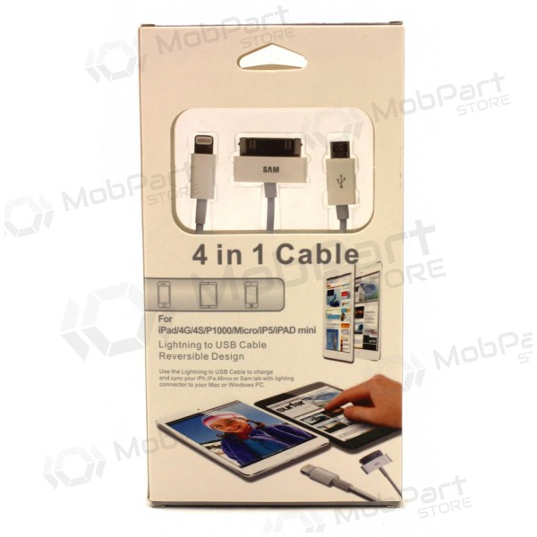 USB-oplaadadapter 4-in-1 (microUSB-TAB-5G)