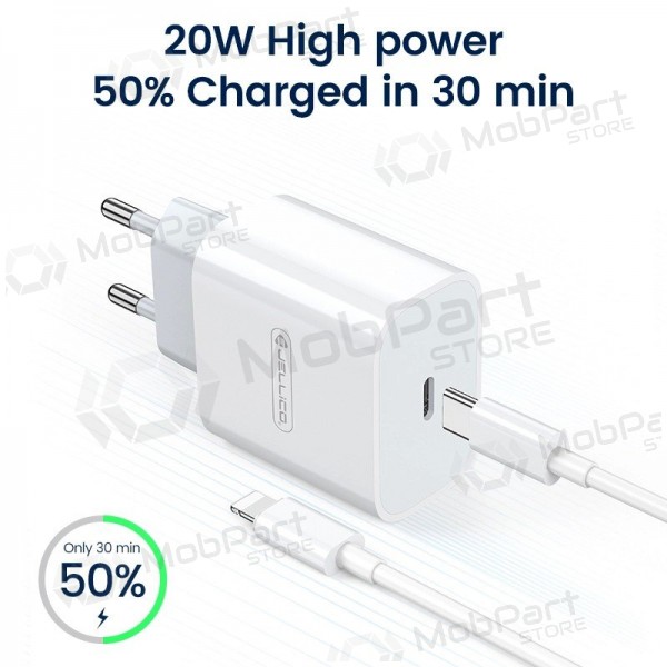 Jellico AK180 20 W USB-C PD Lightning telefoonoplader wit
