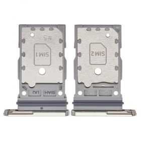 Samsung S918 Galaxy S23 Ultra Dual SIM-kaarthouder (Cream Beige) (service pack) (origineel)