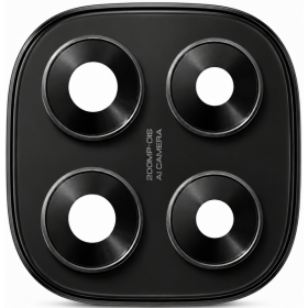 Cameraglas met frame voor Xiaomi Redmi Note 14 Pro 5G (zwart)