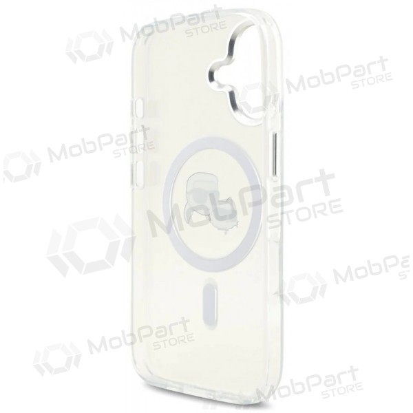 Apple iPhone 17 hoesje - Karl Lagerfeld IML K&CH Heads Metal Frame MagSafe (transparant)