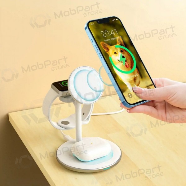 3-in-1 draadloze oplader Choetech T585-F 15 W wit