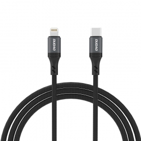 Lightning-kabel Dudao L3CL USB-C naar Lightning 1.2 m 30 W zwart