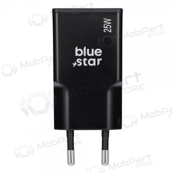 Telefoonoplader Blue Star Slim 25 W GaN USB-C + USB-A zwart