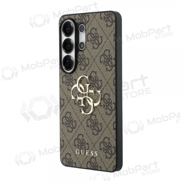 Samsung Galaxy S26 Ultra hoesje - Guess PU 4G Metal Logo (bruin)