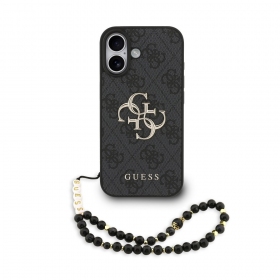 Apple iPhone 17 hoesje - Guess PU 4G Metal Logo Strap
