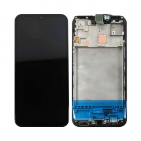 Samsung Galaxy M15 5G scherm (zwart) (met frame) (origineel)