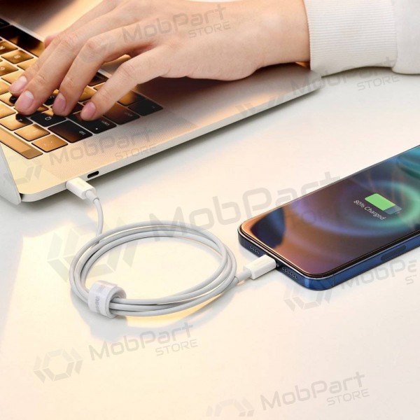 USB kabel Baseus Superior Type-C naar Lightning PD 20W 1.0m (wit) CATLYS-A02