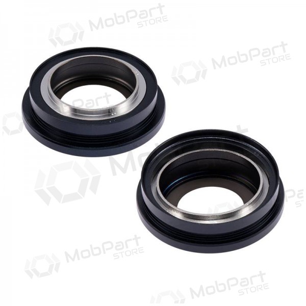 iPhone 14 / 14 Plus cameraglas (2 stuks) (zwart) (met frame)